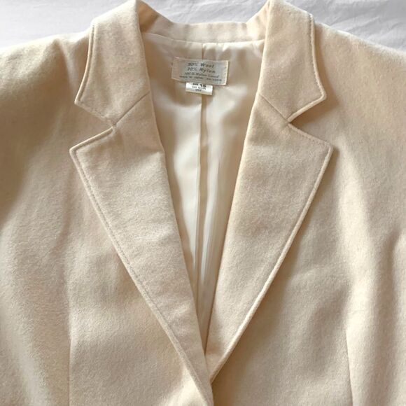 Vintage Wool Blazer Coat - Picture 4 of 11